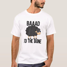 Baaad zum Knochen-Funny Black Sheep Puff T-Shirt