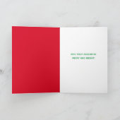 Baaah Humbug Sheep in Weihnachtsbeleuchtung gepack Karte (Innenseite)