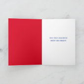 Baaah Humbug Sheep Wrackte in Weihnachtsbeleuchtun Karte