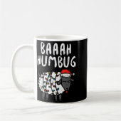 Baaah Humbug Sheep Xmas Lights Funny Anti Christma Kaffeetasse (Links)