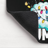 Baaah Humbug Sheep Xmas Lights Funny Anti Christma Mousepad (Ecke)