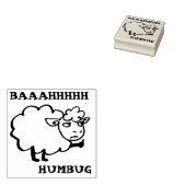 BAAAHHH HUMBUG Sheep Gummistempel (Stempel)