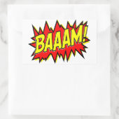 BAAAM! RECHTECKIGER AUFKLEBER (Tasche)