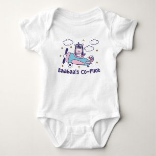 Baabaas Co-Pilot - Einhornflugzeug Baby Strampler