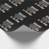 Baad to Bone Funny Black Sheep Puff Dark BG Geschenkpapier (Ecke)