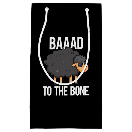 Baad to Bone Funny Black Sheep Puff Dark BG Kleine Geschenktüte (Vorderseite)