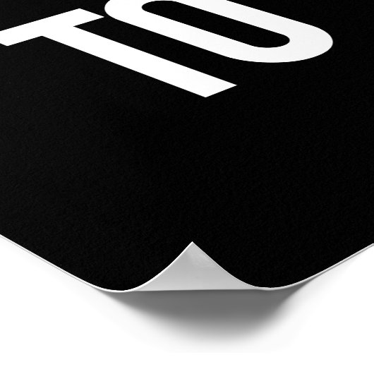 Baad to Bone Funny Black Sheep Puff Dark BG Poster (Ecke)