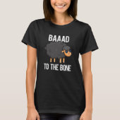 Baad to Bone Funny Black Sheep Puff Dark BG T-Shirt (Vorderseite)