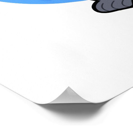 Baadboon Funny Bad Baboon Pun Poster (Ecke)