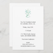 Baal (Buchstaben, zwei Farben) Einladung (Vorne/Hinten)