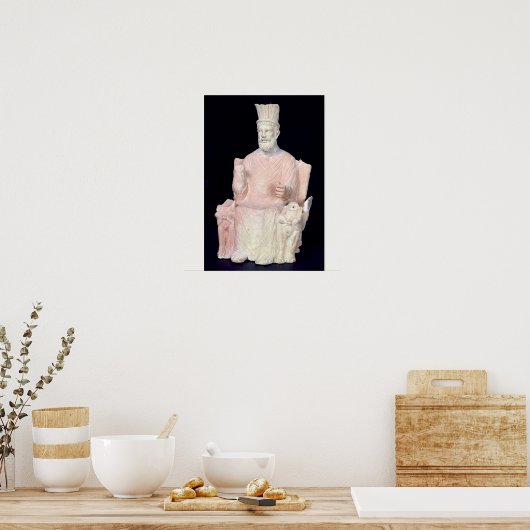 Baal Hammon sitzt auf seinem Thron Poster (Küche)