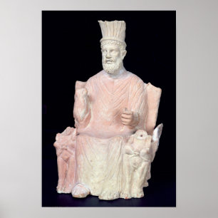 Baal Hammon sitzt auf seinem Thron Poster