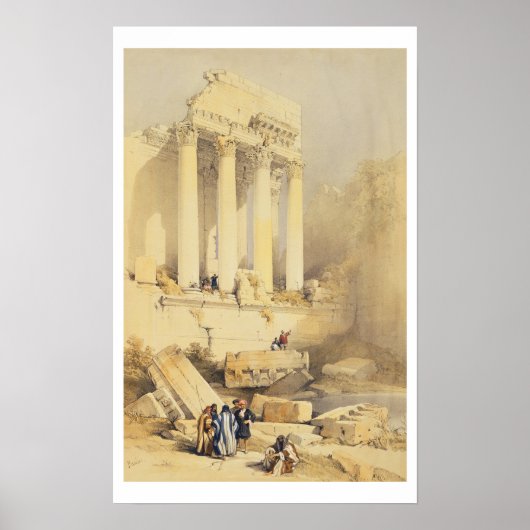 Baalbec, Platte 79 aus Band II des "Heiligen Lande Poster (Vorne)