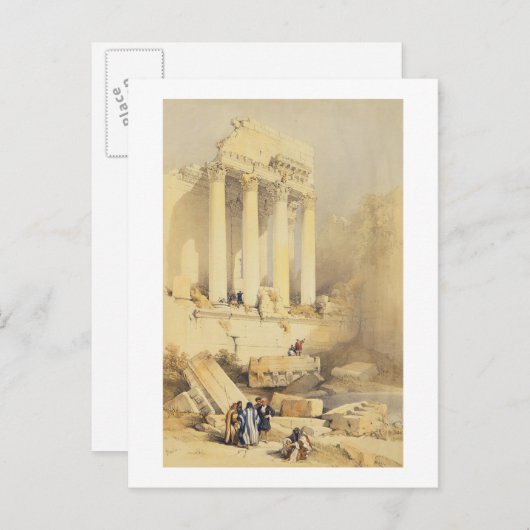 Baalbec, Platte 79 aus Band II des "Heiligen Lande Postkarte (Vorne/Hinten)