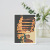 Baalbek Libanon Vintage Travel Illustration Postkarte (Stehend Vorderseite)