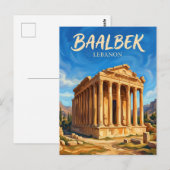 Baalbek Ruinen Libanon Postkarte (Vorne/Hinten)