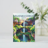Baatara-Schlucht-Wasserfall Libanon Postkarte (Stehend Vorderseite)