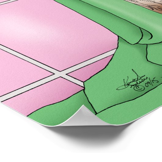 Baath Time Cat Poster (Ecke)