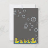 Baath Time Rubber Ducky Geburtstag Einladung (Rückseite)