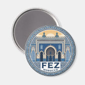 Bab Bou Jeloud Marokko Magnet (Vorderseite/Rückseite)