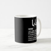 baba arabische Kalligrafie Vater's day tee arabic Kaffeetasse (VorderseiteRechts)