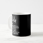 baba arabische Kalligrafie Vater's day tee arabic Kaffeetasse (Vorderseite Links)