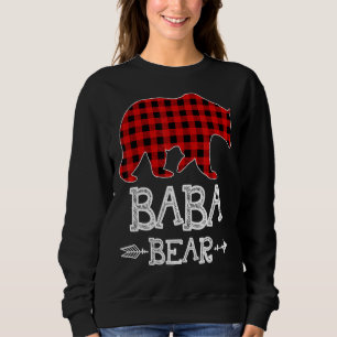 Baba Bear Christmas Pajama Rotes Kariert Buffalo F Sweatshirt