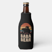 Baba Bear Vintag Retro Funny Vatertag Flaschenkühler (Flaschenvorderseite)