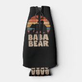 Baba Bear Vintag Retro Funny Vatertag Flaschenkühler (Rückseite)