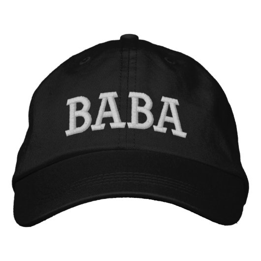 BABA bestickte Mütze Baseballkappe (Vorderseite)