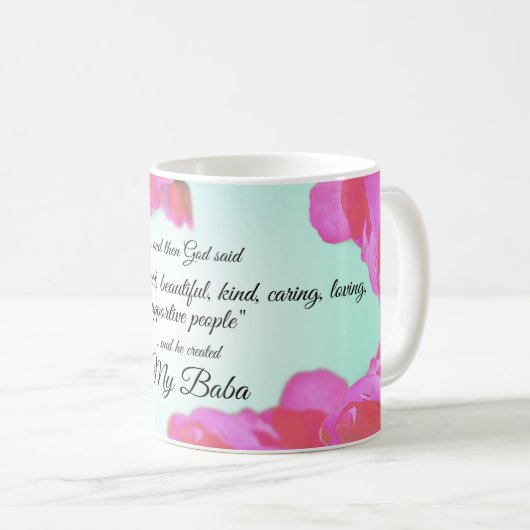 Baba Coffee Cup Geschenk Kaffeetasse (VorderseiteRechts)