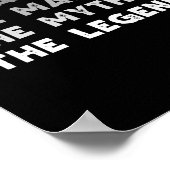 baba der Mann der Mythos der Legende coole Baba Poster (Ecke)