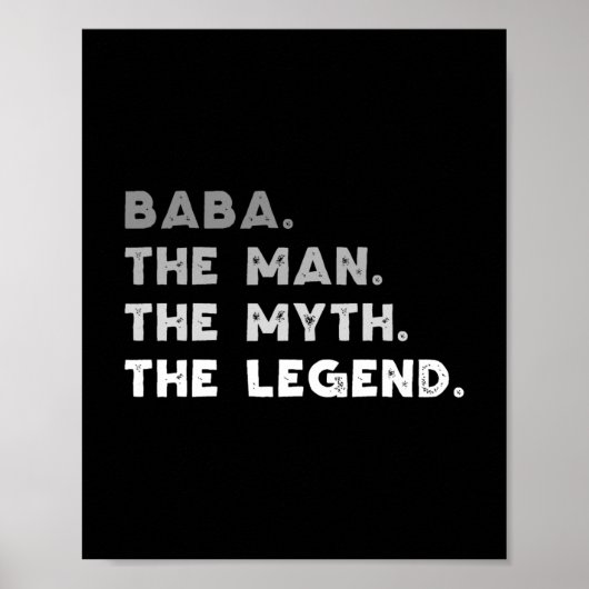 baba der Mann der Mythos der Legende coole Baba Poster (Vorne)