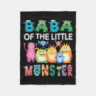 Baba des kleinen Monster-Kids zum 1. Geburtstag Fleecedecke