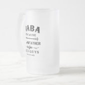 Baba | Großvater von Funny ist für alte Typ Mattglas Bierglas (Vorderseite Links)