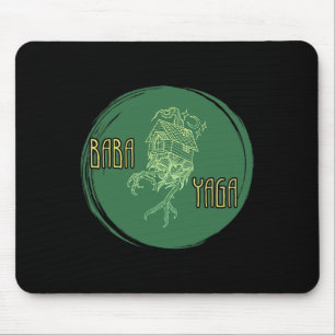 Baba Jaga Russische Märchenhütte auf Hühnerbeinen  Mousepad