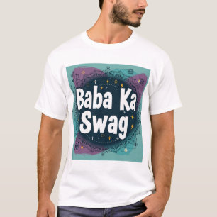 Baba Ka Swag Fette Desi-Abstract-Hindi-Grafik T-Shirt