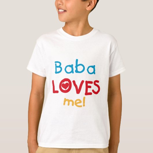 Baba Lieben Me T - Shirt und Geschenke (Vorderseite)