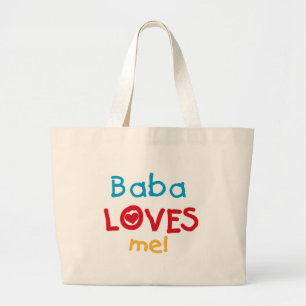 Baba Lieben Me T - Shirt und Geschenke Jumbo Stoffbeutel