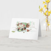 Baba Mouse Grußkarte Karte (Gelbe Blume)