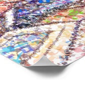 Baba Sali Hebrew Letters Poster (Ecke)