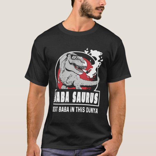 Baba Saurus Turkish Fantastic Father s Day T-Shirt (Vorderseite)
