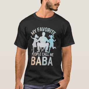 Baba Vatertag Papa-Geschenk von Tochter Sohn Kinde T-Shirt