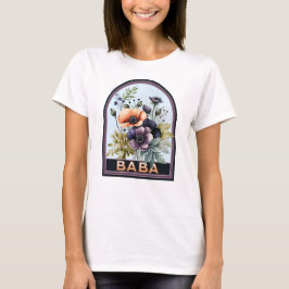 Baba Vintag Floral Großmutter T-Shirt