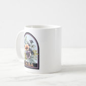 Baba Vintage Floral Großmutter Kaffeetasse (Vorderseite Links)
