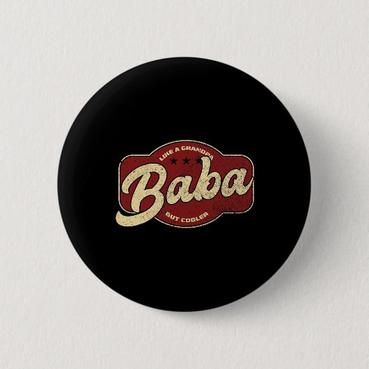 Baba wie ein Großvater, aber Cooler - arabisch Bab Button (Vorderseite)