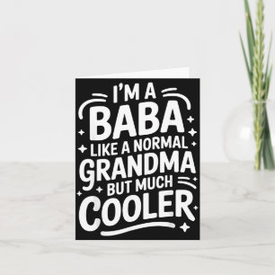 Baba wie eine normale Oma viel cooler Slawisch Karte