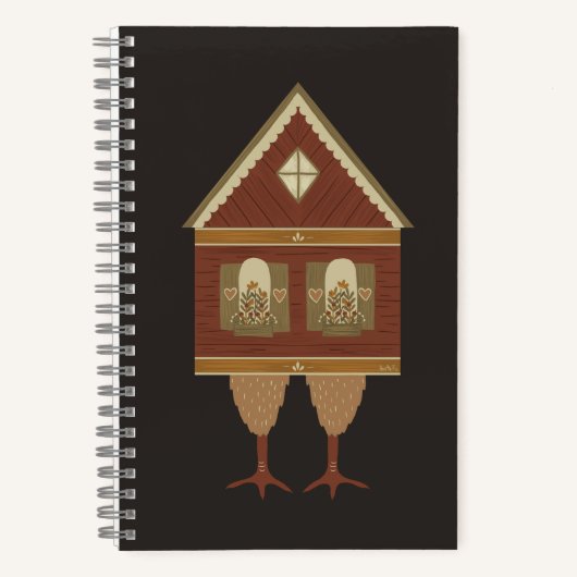 Baba Yaga A5 Notebook Notizblock (Vorderseite)