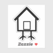 Baba Yaga Chicken Hut Aufkleber (Blatt)