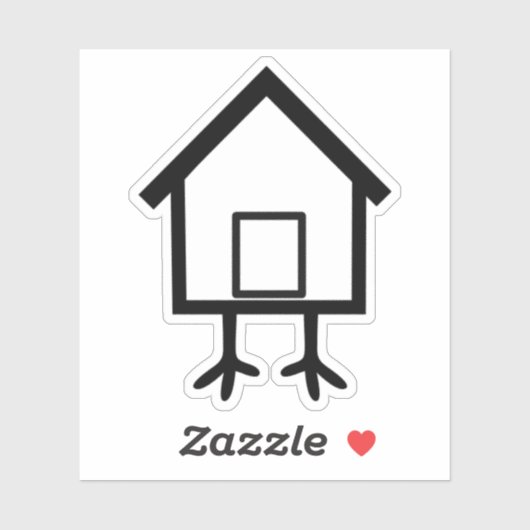 Baba Yaga Chicken Hut Aufkleber (Blatt)